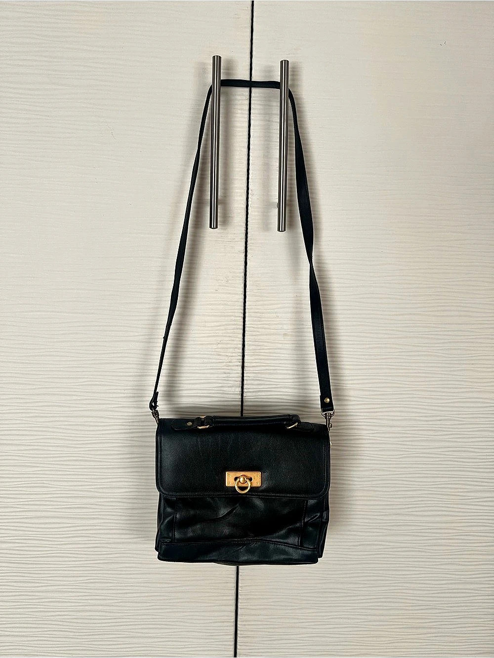 Tandem Black Crossbody Bag